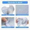 Beard Bib Beard Apron, Beard Hair Catcher for Men Shaving & Trimming, Non-Stick Beard Cape Grooming Cloth, Waterproof, Adjustable Neck Straps, Best Gifts for Men (Silver gray) view 4