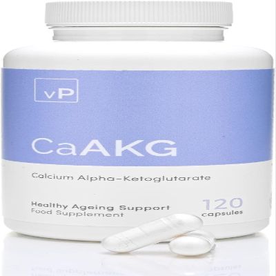 vP Vitality Pro Ca-AKG 500mg x 120 Capsules - Third Party Tested Over 99% Purity - Vitality Pro CaAKG Food Supplement  Pure High Strength Calcium Alpha-Ketoglutarate Formula