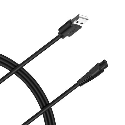 Bouge Charger Cable Power Cord Compatible with Hatteker Hair Clipper Cordless Razor Beard Trimmer Shaver RFC-588 RFC-598 RFC-695 RFC-690 RFC-696 RFC-692 RSCX-9598 RSCX-7568 Black Cable 4.9FT
