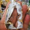 ZTBH Natural Meditation Crystal Natural Irregular Brazilian Agate Crystal Crystal Cave Sliced, home Decoration Crystal Stone (Color : 50-60mm) view 2