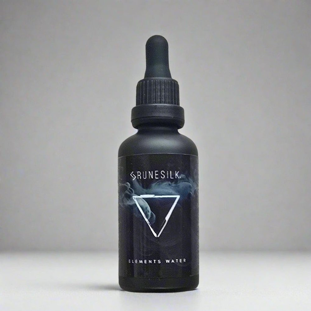 Elements Water Beard Oil by RUNESILK | Beard Oil for Men - Conditioner with Argan Oil - Gentle Beard Care for All Skin Types | Made in the UK