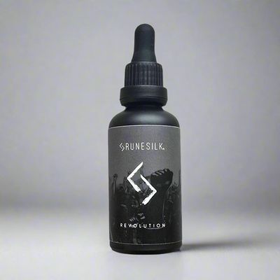 Revolution Beard Oil by RUNESILK | Beard Oil for Men, Moisturiser & Conditioner | Non-Greasy Beard Care Essential | Natural Growth Enhancer | 50ml Dropper Bottle