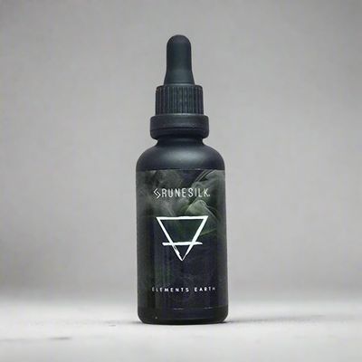 Elements Earth Beard Oil by RUNESILK | Beard Oil for Men - Conditioner with Argan Oil - Gentle Beard Care for All Skin Types | Made in the UK | Vegan Friendly
