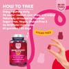 BeSoHappy Multivitamin Gummies for Women 2 Month Supply, for Men Adults & Kids for Immune System, Tiredness and Fatigue with 10 Vitamins, A, B6, B12, C, D and E Vegan, Gluten and Lactose Free. view 4