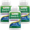 Best Naturals Vitamin B1 as Thiamine Mononitrate 100 mg 120 Tablets (120 Count (Pack of 3)) view 1