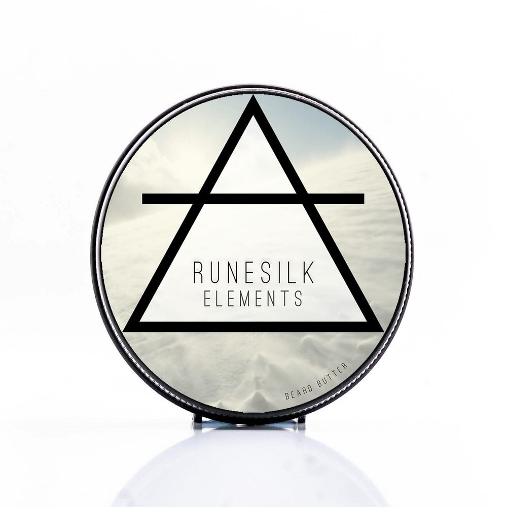 Elements Air Beard Butter by RUNESILK | All-Natural | Vegan-Friendly | Leave-In Conditioner with Shea, Cocoa & Mango Butter - 50g