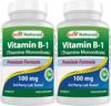 Best Naturals Vitamin B1 as Thiamine Mononitrate 100 mg 120 Tablets (120 Count (Pack of 2)) view 1