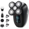 Electric Shaver,2 In 1 Multi-function Rechargeable Cordless Rotary Razor Beard Trimmer Shaver with Pop-Up Precision Trimmer 100% Waterproof with LED Display Reminder Function,Gifts for Men (black) view 1
