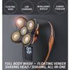 Electric Shaver,2 In 1 Multi-function Rechargeable Cordless Rotary Razor Beard Trimmer Shaver with Pop-Up Precision Trimmer 100% Waterproof with LED Display Reminder Function,Gifts for Men (black) view 3