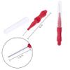 Interdental Brush Red 0.7mm 10 Pieces Braces Brush Toothpick Tooth Flossing Head Oral Dental Hygiene Brush Tooth Interspace Cleaning Tool by DBOO view 2