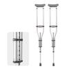 1 Pair Universal Crutches for Adults and Teenager, Adjustable Height for 4'7" to 6'7", 300 LBS Capacity Aluminum Lightweight Crutches with Underarm Pads view 1