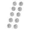 Hollow Beard Beads, Retro Fit Quick Multifunctional Beard Rings Strong for Hair for Extensions for Braids(Silver) view 3
