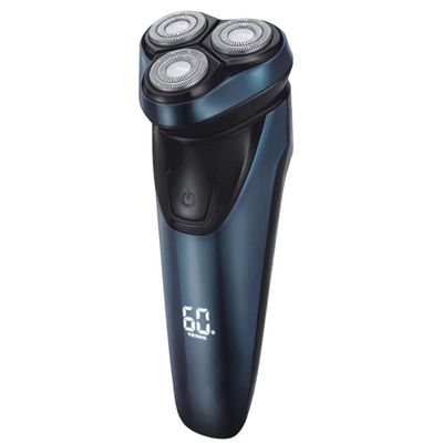 Electric Razor,multi-function Rechargeable Cordless Rotary Razor Beard Trimmer Electric Rotary Shaver,Washable Shaving Head,USB Type-C 1.5 Hour Fast USB Charging,4D Floating Head (blue)