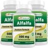 Best Naturals Alfalfa Green Super Food 500 mg 180 Capsules (180 Count (Pack of 3)) view 1