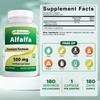 Best Naturals Alfalfa Green Super Food 500 mg 180 Capsules (180 Count (Pack of 3)) view 2