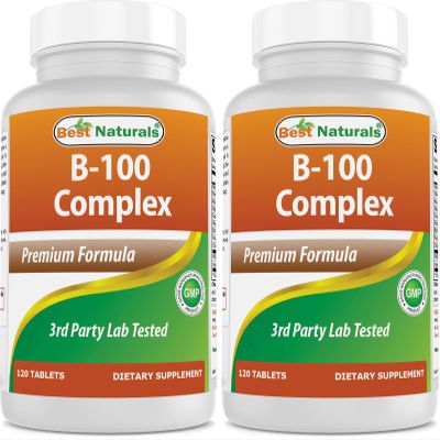 Best Naturals B 100 Complex 120 Tablets (120 Count (Pack of 2))