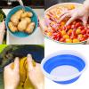 Plastic Basin, Practical Convenient Portable Collapsible Dish Basin for Washing Face for Washing Feet for Washing Vegetables(Big) view 2
