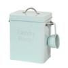 Metal Washing Powder Tin Washing Powder Box Washing Powder Storage Box Container and Scoop Home Sweet Home Laundry Powder Box Detergent Box Storage Tank Laundry Can Lid for Powder Detergent Can view 1