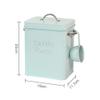 Metal Washing Powder Tin Washing Powder Box Washing Powder Storage Box Container and Scoop Home Sweet Home Laundry Powder Box Detergent Box Storage Tank Laundry Can Lid for Powder Detergent Can view 4