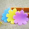 1pc Silicone Dishwashing Sponge Brush Kitchen Cleaning Pad Scrubber Flower Dishwashing Brush (random Color) view 4