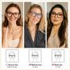 Madison Avenue Blue Light Blocking Glasses Oversized Fashion Blue Light Glasses for Women Anti Eyestrain & UV Protection Computer Eyeglasses (Grey Demi) view 3