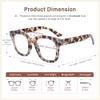 Madison Avenue Blue Light Blocking Glasses Oversized Fashion Blue Light Glasses for Women Anti Eyestrain & UV Protection Computer Eyeglasses (Grey Demi) view 4