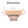 2 Pack Replacement Body Razor head Compatible with Finish Touch Flawless Nu Razor Replacement Blades incude a clean brush,Rose Gold view 3