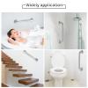 2 Pack 24 Inch Grab Bars for Bathtubs and Showers, Anti Slip Shower Grab Bars Stainless Steel Shower Handle Toilet Handicap Elderly Senior Assist Bathroom Saft Handle view 4