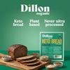 Dillon Organic Chia Flax Keto Bread | Gluten-Free, High Fibre, Vegan, Low Sugar, Diabetic-Friendly, High Omega-3, UPF Free - Unsliced, 250g view 2