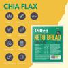 Dillon Organic Chia Flax Keto Bread | Gluten-Free, High Fibre, Vegan, Low Sugar, Diabetic-Friendly, High Omega-3, UPF Free - Unsliced, 250g view 4
