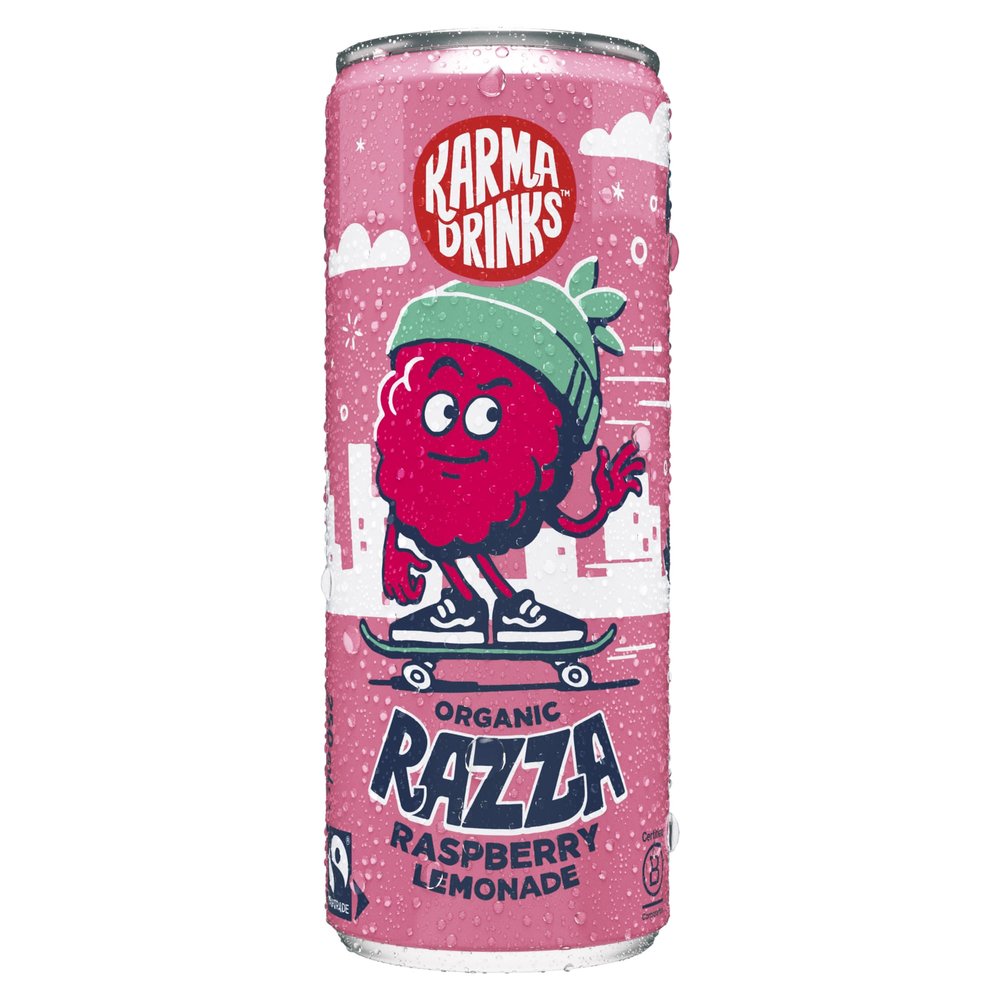 Karma Drinks Organic Razza Raspberry Lemonade Can 250 ml