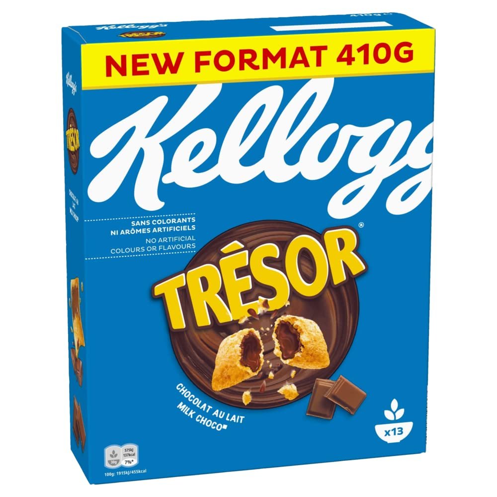 Kellogg's Chocolate Milk Safe | Chocolate Cereal | Individually Wrapped (1 x 410g)