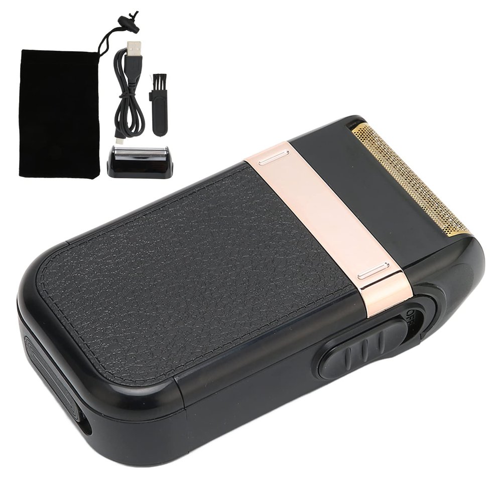 Electric Foil Shaver, Multifunctional Rechargeable Foil Trimmer Detachable Blade for Home for Men for Hair Salon