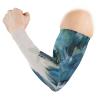 Abstract Floral Peacock Feathers Blue Green Leaves 1 Pair Cooling Sports Arm Sleeves, Cover Uv Sun Protection Warmer for Sports Men Women Running Golf Cycling Riding Jogging view 2