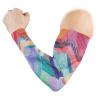 Abstract Bright Colorful Different Geometric Elements 1 Pair Cooling Sports Arm Sleeves, Cover Uv Sun Protection Warmer for Sports Men Women Running Golf Cycling Riding Jogging view 2
