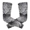 Abstract Water Pattern, Hand Drawn Black White Sea Waves 1 Pair Cooling Sports Arm Sleeves, Cover Uv Sun Protection Warmer for Sports Men Women Running Golf Cycling Riding Jogging view 1