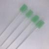 KEYWAYCARE Oral Swabs Disposable 100 Pcs Each Individually Wrapped Swabsticks Toothettes Mouth Swabs Sponge Dental Care Zigzag Wave Shaped Light Green Color Soft Foam Oral Swabs view 3
