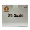 KEYWAYCARE Oral Swabs Disposable 100 Pcs Each Individually Wrapped Swabsticks Toothettes Mouth Swabs Sponge Dental Care Zigzag Wave Shaped Light Green Color Soft Foam Oral Swabs view 4