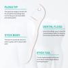 Dental Floss 300 Pieces Dental Floss Stick with Toothpick Holder, Tooth Wire/Dental Care Interdental Flossers with Y-Shape Design, Disposable Dental Floss Sticks / Teeth Cleaner Sticks (300 Pieces) view 4