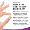 Biotin Hair Growth Vitamins 12,000mcg 365 D-Biotin Tablets Enriched with Zinc & Selenium  Vegan Hair Skin & Nails Vitamins for Women and Men High Strength Hair Vitamins - UK Made by New Leaf view 2