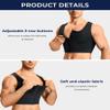 TAILONG Mens Compression Corset Vest Hide Gynecomastia Chest Binder Tank Top Faja para Hombre, Black, Large view 2