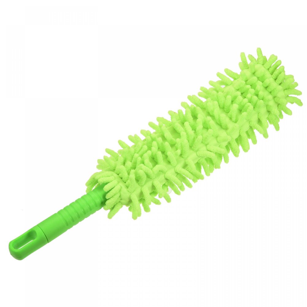 sourcing map Microfiber Duster for Cleaning Washable Double Sided Cleaning Brush Dusting Tool for Computer, Keyboard, Window, Furniture, Home, Kitchen, Office, Green
