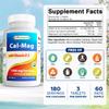 Best Naturals Calcium Magnesium with Vitamin D3 1500mg Serving 180 Tablets (180 Count (Pack of 3)) view 2