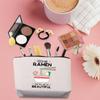 TSOTMO Ramen Theme Makeup Bag Noodle Lovers Gift Feed Me Ramen And Tell Me I'm Beautiful Cosmetic Bag Zipper Pouch Gift For Ramen Lover Foodie Gift Food Gift, Ramen view 4