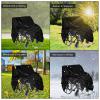 WYZPA Wheelchair Cover Waterproof for Travel,210D Electric Wheelchair Cover with Drawstring,Mobility Scooter Cover Accessories,Protector From Dust Dirt Snow Rain with Storage Bag,Black-100x75x100cm view 3
