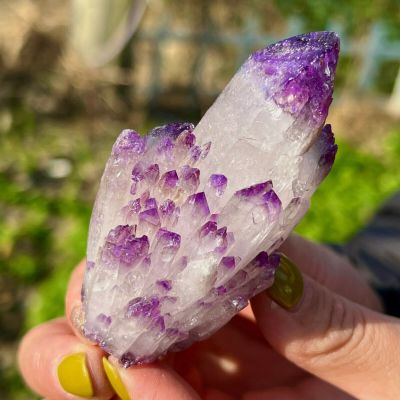 100G Beautiful quartz cluster cactus Amethyst pile natural Druze Ge Amethyst Healing Crystal