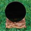 100mm Black Obsidian Scrying Mirror Crystal Gemstone Healing Stone Gift Home Shop Beatiful Lucky Feng Shui Decoration Crafts view 1