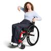 MyBlanket Wind & Waterproof Wheelchair Blanket Placed Without Getting up from The Wheelchair, Manual and Electric wheelchairs, 38 x 24 x 8 cm, Washable at 30C, Night Blue (S-M) view 1