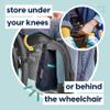 MyBlanket Wind & Waterproof Wheelchair Blanket Placed Without Getting up from The Wheelchair, Manual and Electric wheelchairs, 38 x 24 x 8 cm, Washable at 30C, Night Blue (S-M) view 3