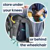 MyBlanket Wind & Waterproof Wheelchair Blanket Placed Without Getting up from The Wheelchair, Manual and Electric wheelchairs, 38 x 24 x 8 cm, Washable at 30C, Night Blue (S-M) view 4